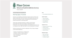 Desktop Screenshot of blog.pinegrovetreatment.com